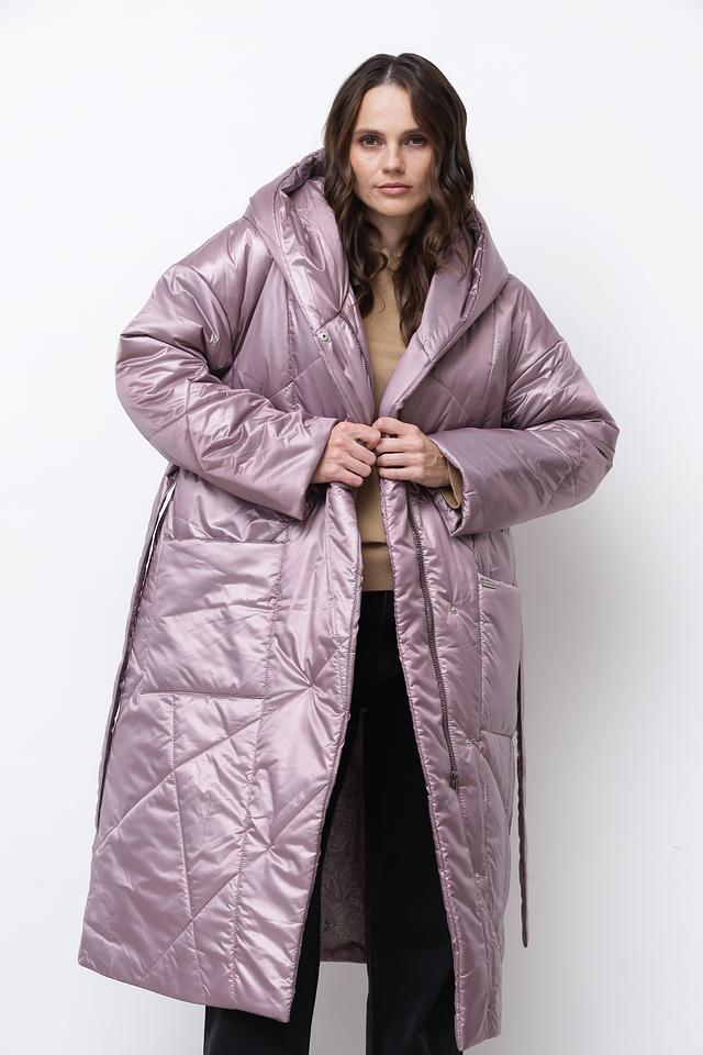 Пальто Beatris стеганое лавандовое