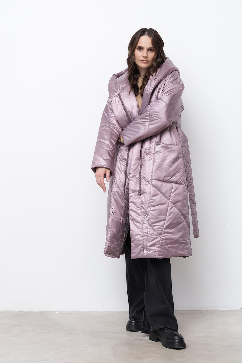 Пальто Beatris стеганое лавандовое
