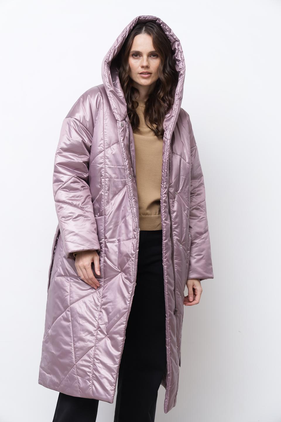 Пальто Beatris стеганое лавандовое