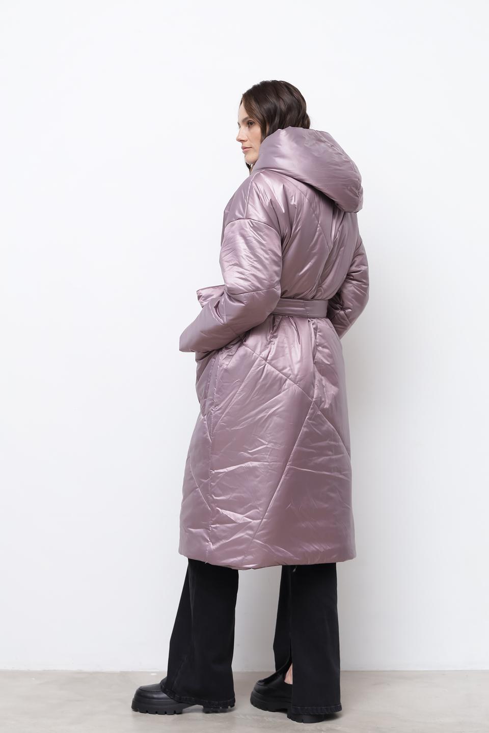 Пальто Beatris стеганое лавандовое