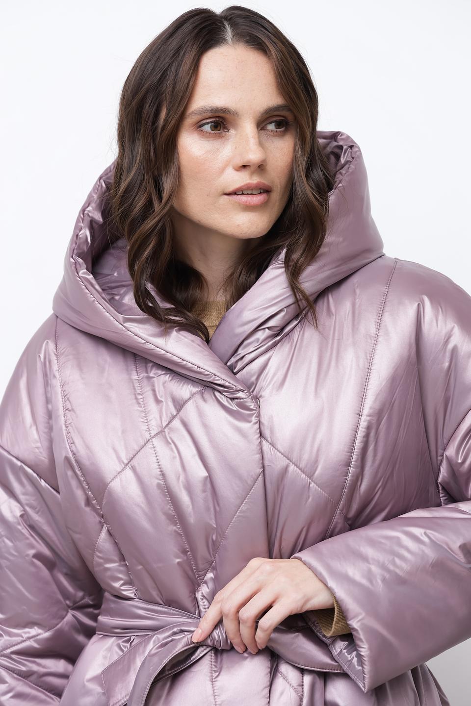 Пальто Beatris стеганое лавандовое