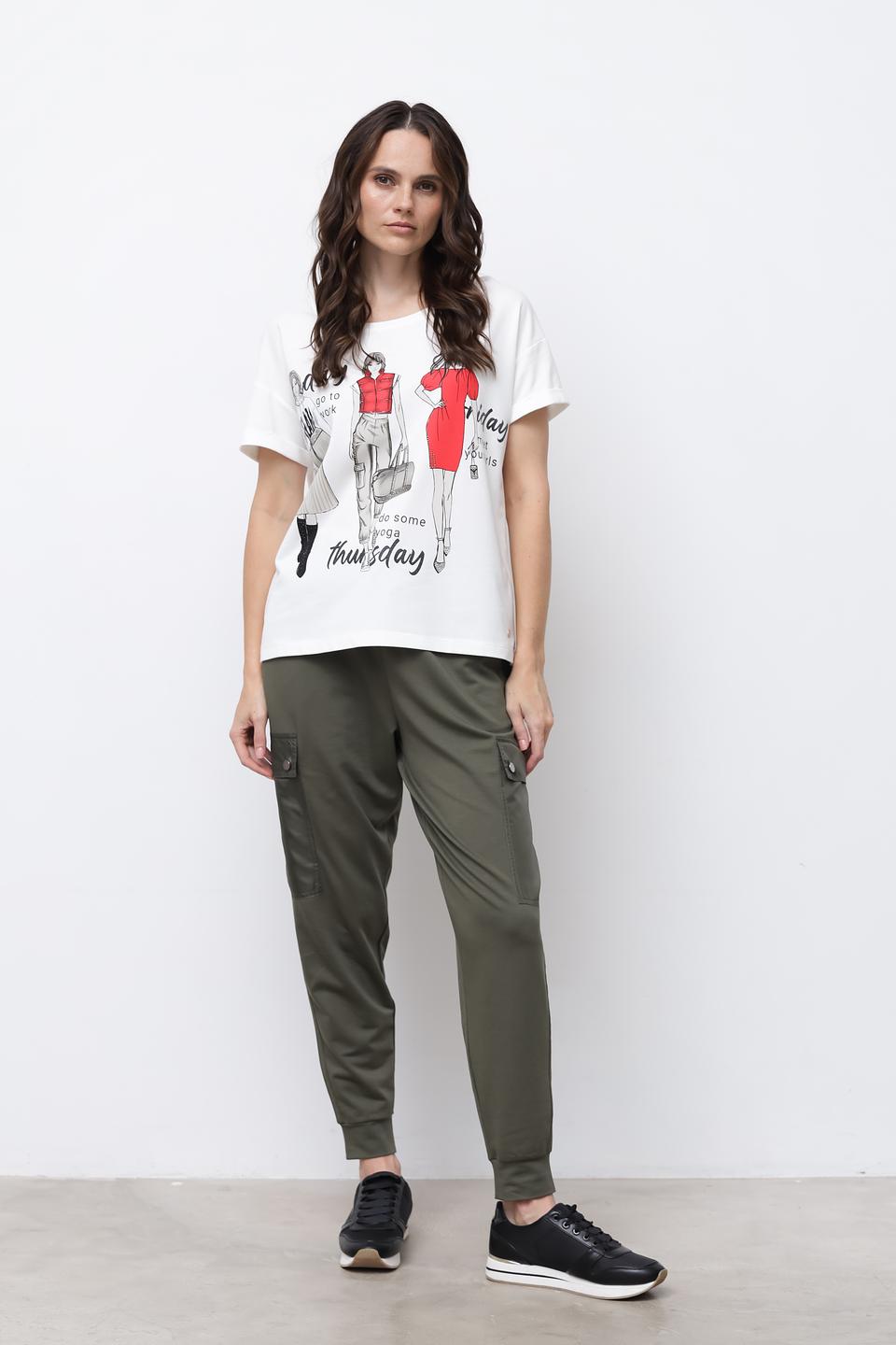 Брюки трикотажные Margittes хаки