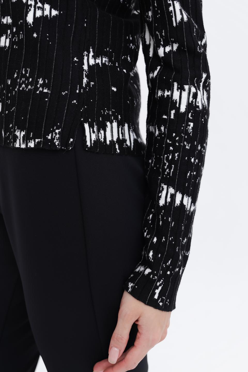 Пуловер Taifun с принтом чёрный