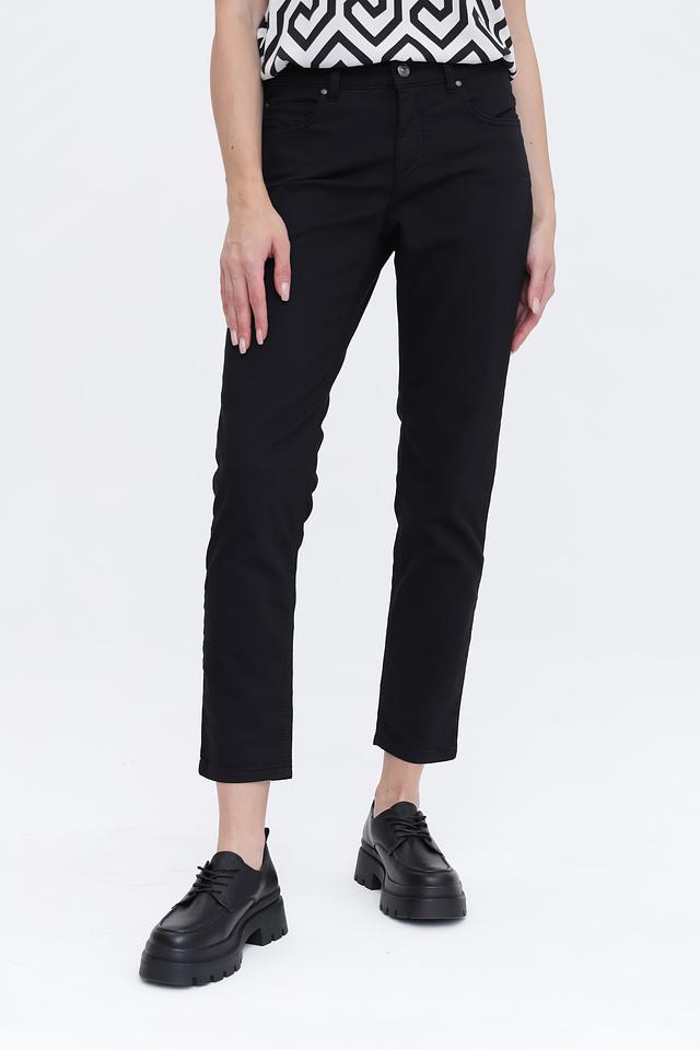 Джинсы Oui чёрные прямые