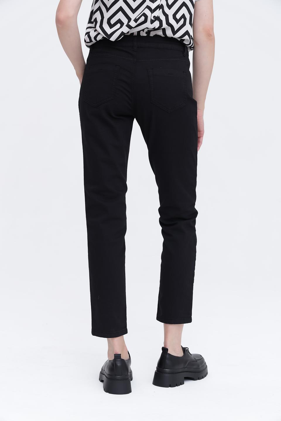 Джинсы Oui чёрные прямые