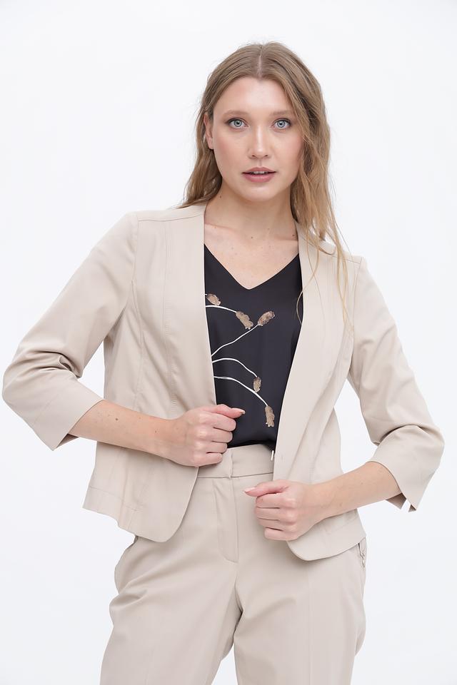 Жакет Bianca приталенный бежевый