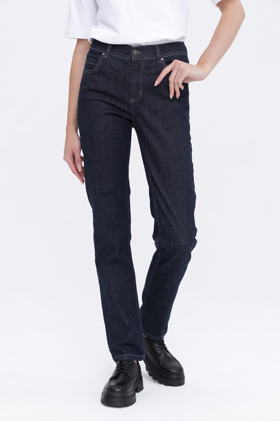 Джинсы Angels прямого кроя тёмно-синие