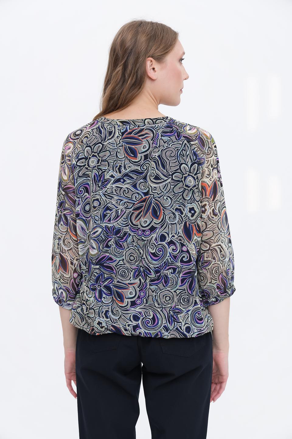 Блуза Bianca с цветочным принтом