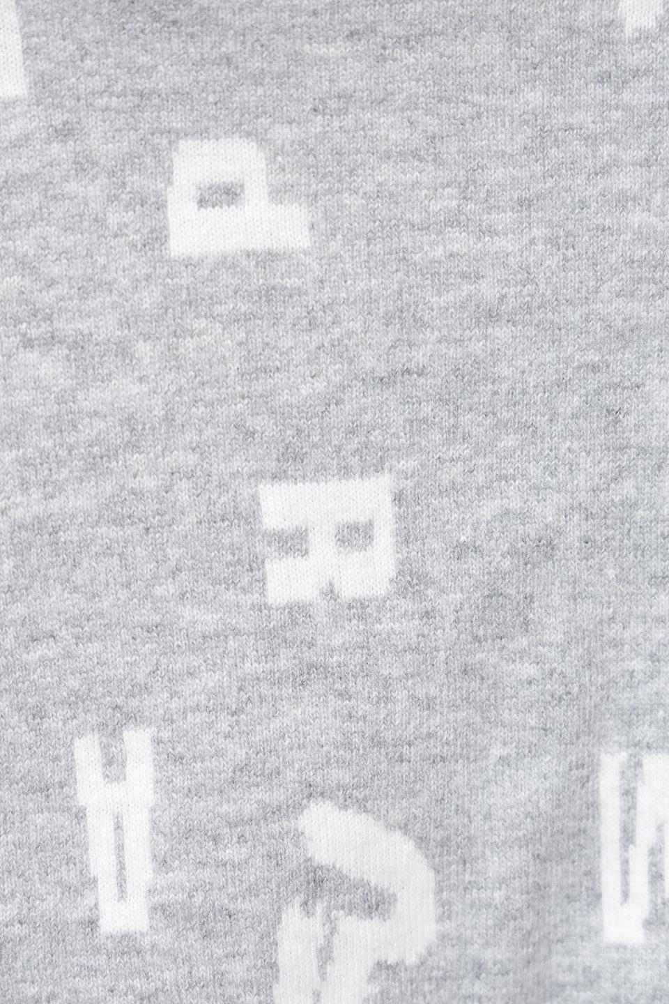 Шарф Marc Cain с логотипом серый