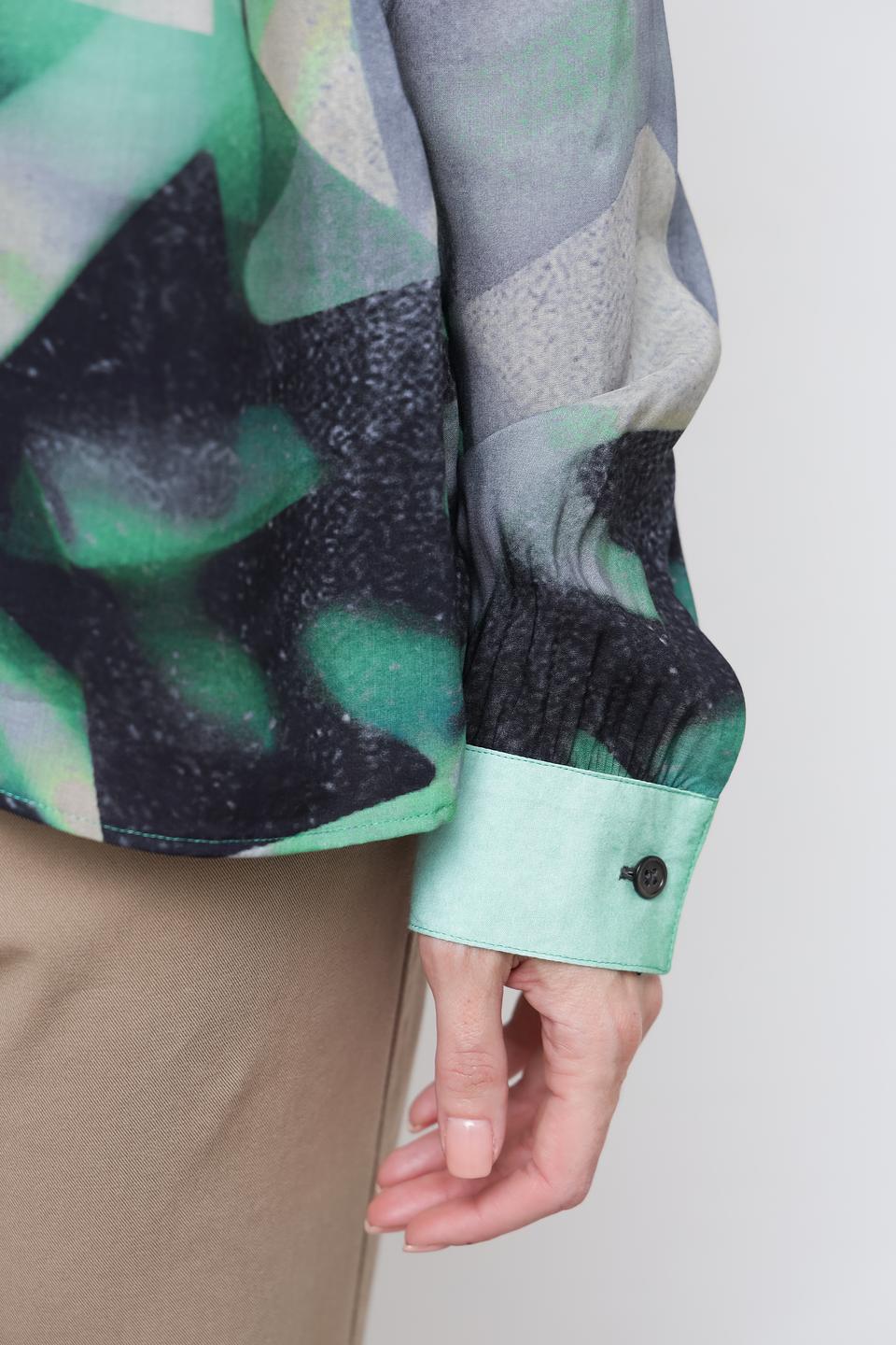 Блуза Lecomte с абстрактным принтом