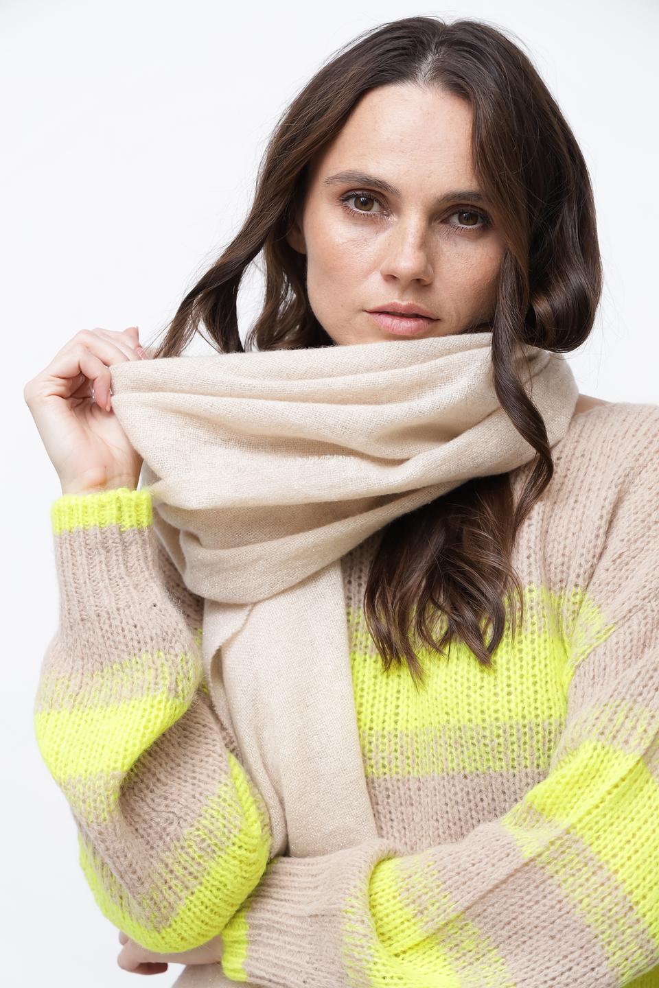 Шарф Marc Cain в полоску бежевый