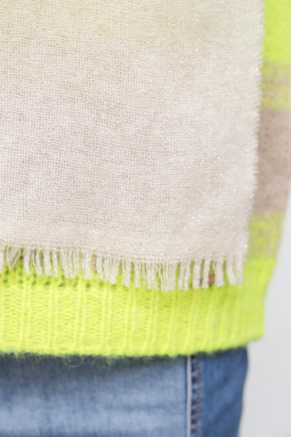 Шарф Marc Cain в полоску бежевый