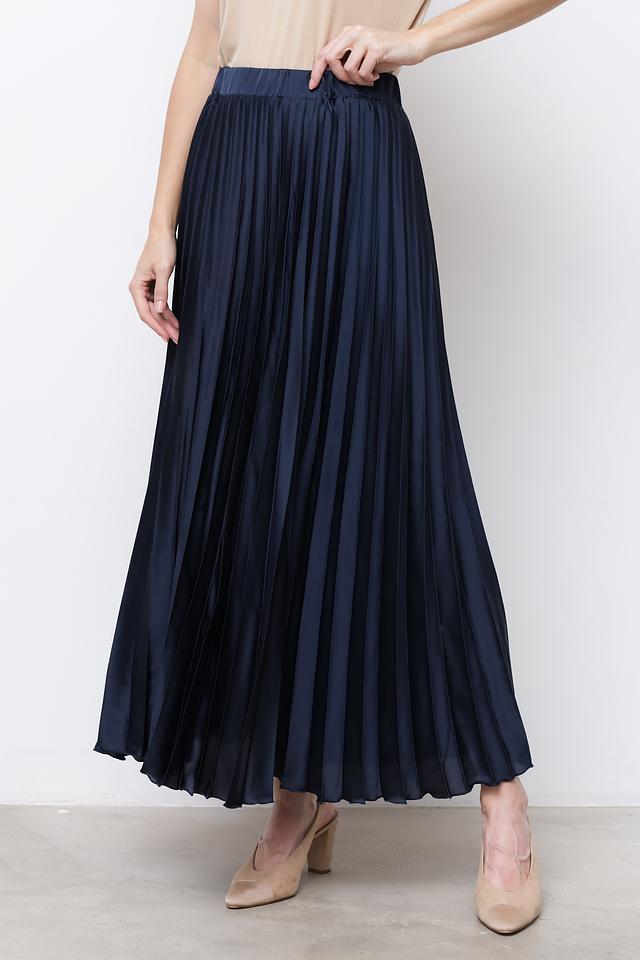 Юбка Monari плиссированная тёмно-синяя