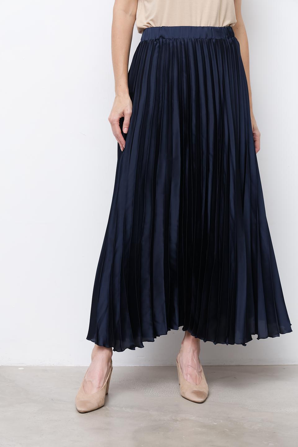 Юбка Monari плиссированная тёмно-синяя