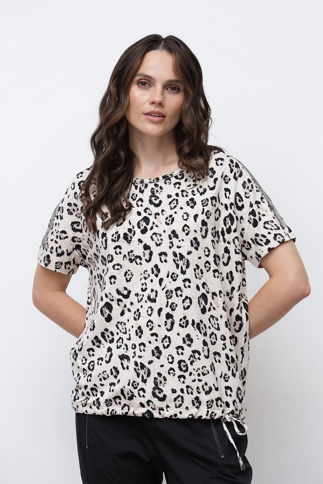 Футболка Monari с леопардовым принтом