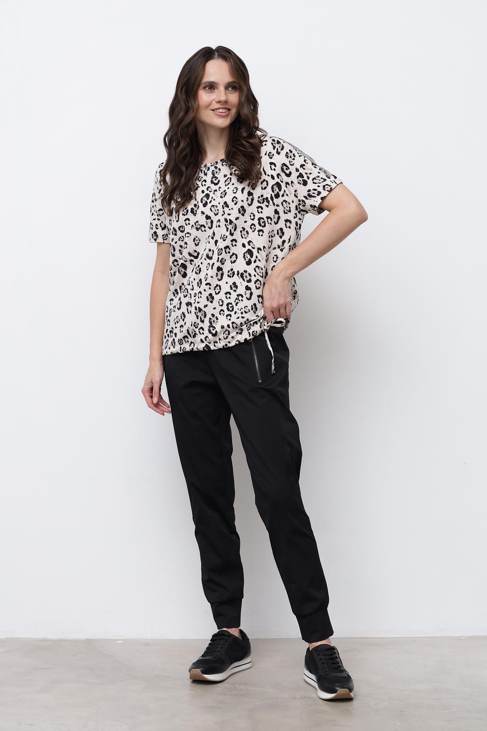Футболка Monari с леопардовым принтом