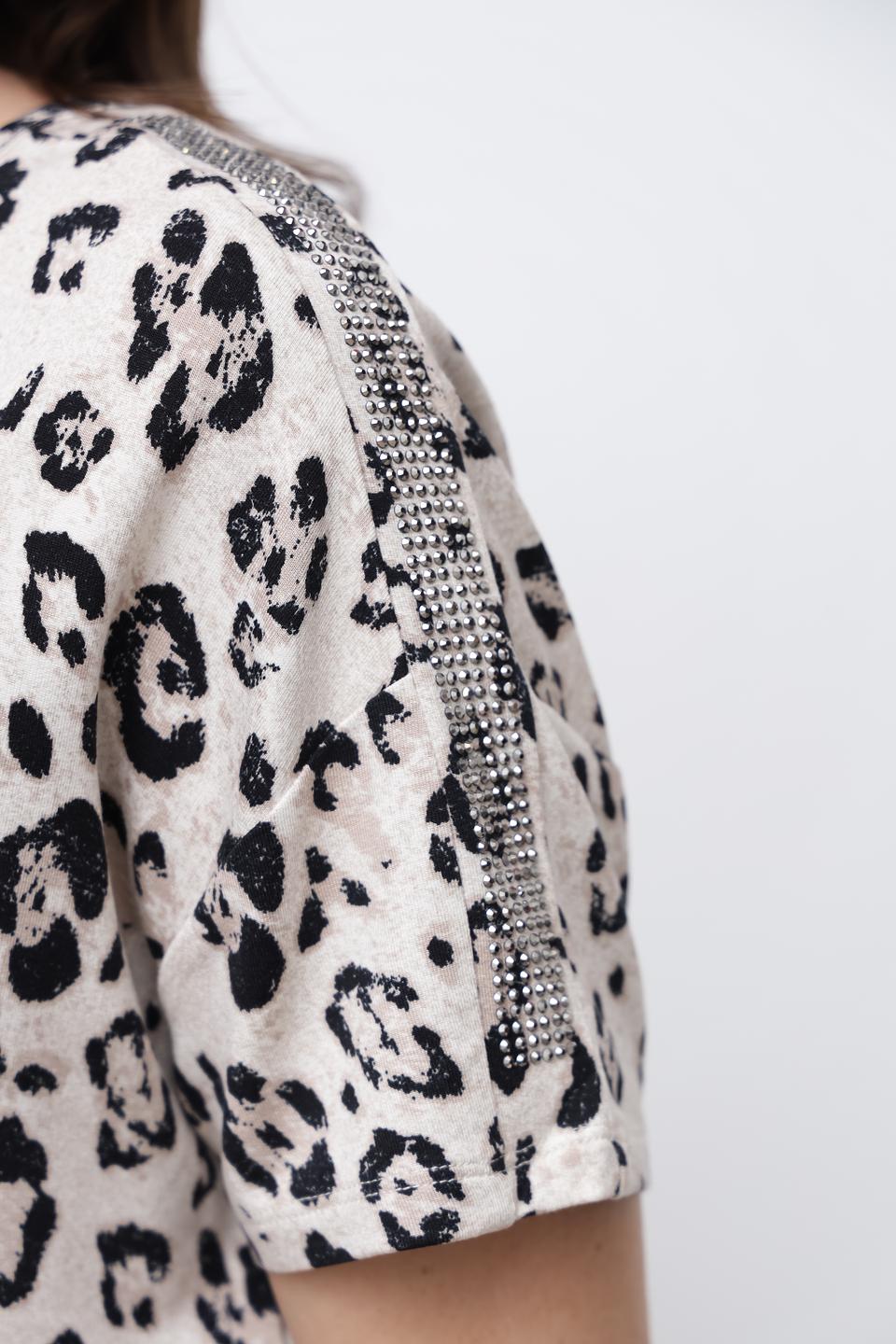 Футболка Monari с леопардовым принтом