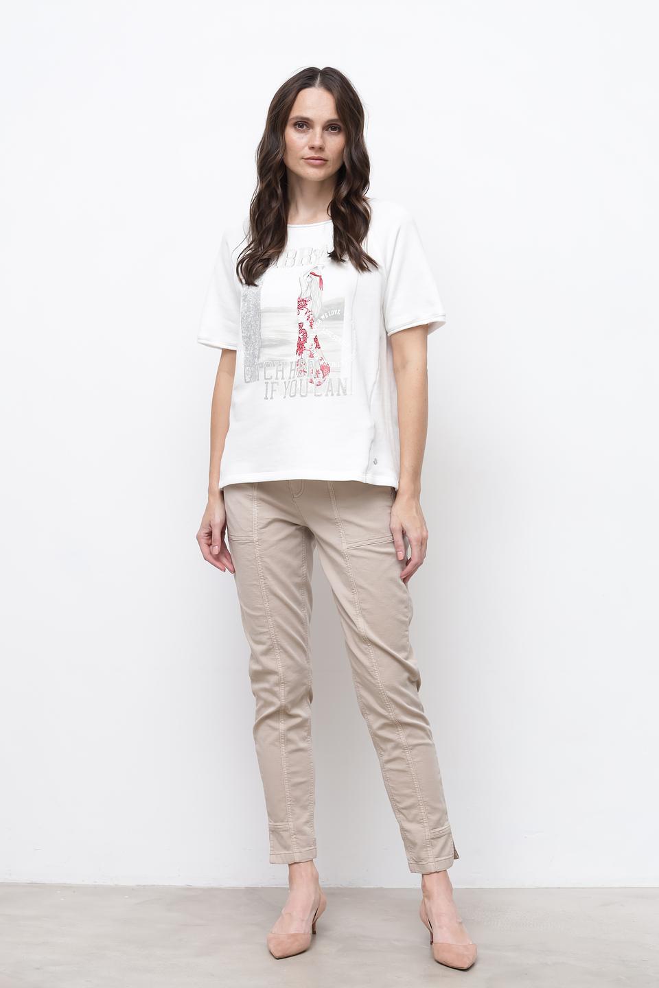 Футболка Monari с принтом белый