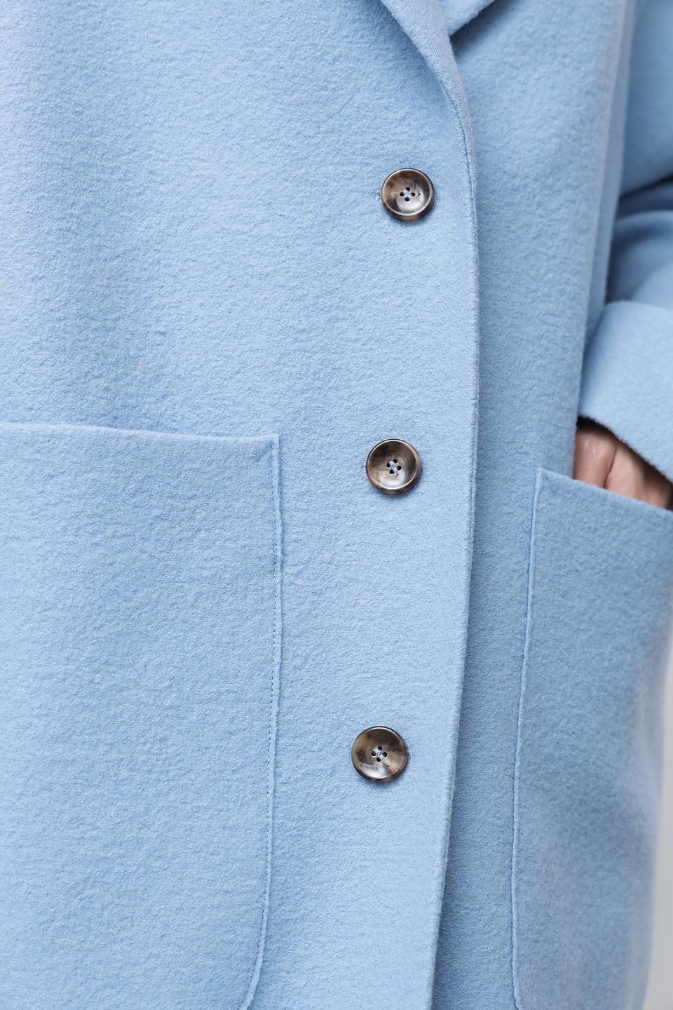 Пальто Bugatti голубое оверсайз