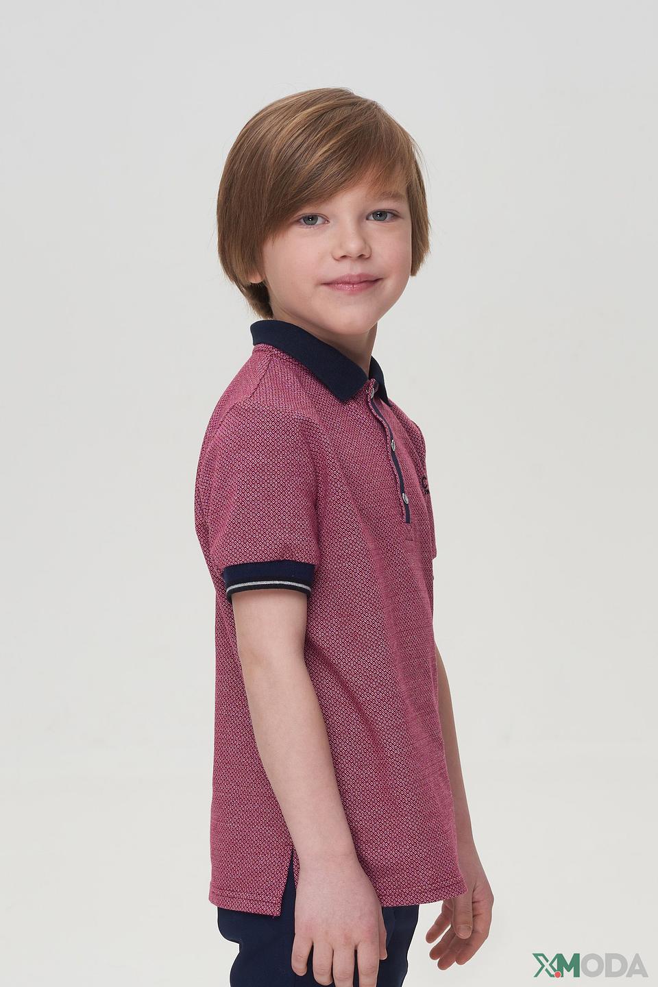 Рубашка-поло Choupette бордово-белая