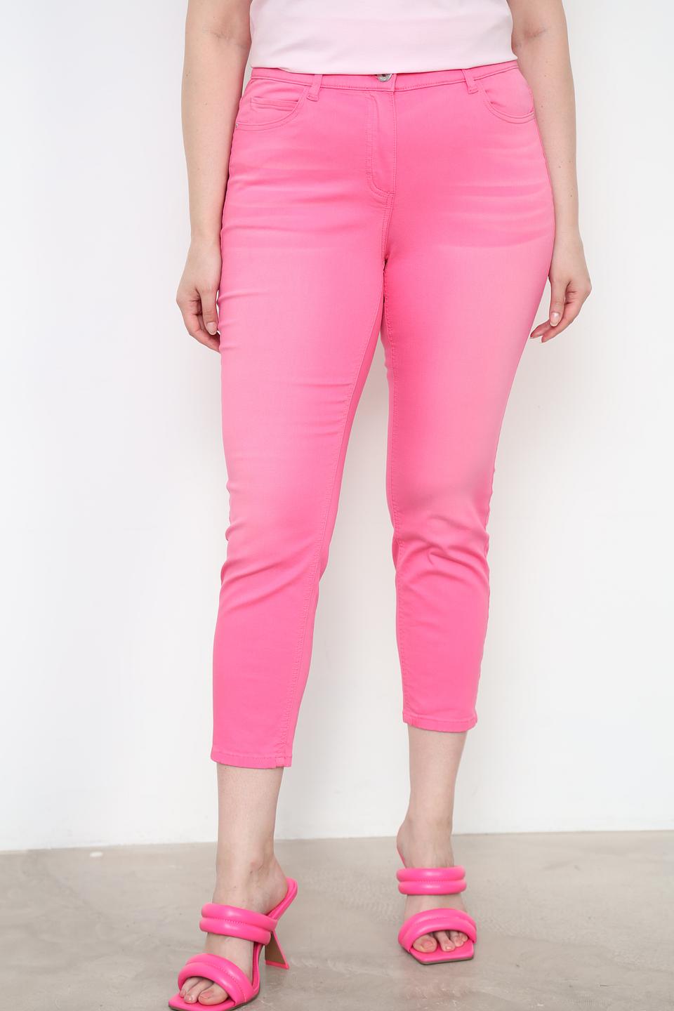 Джинсы Samoon малиновые