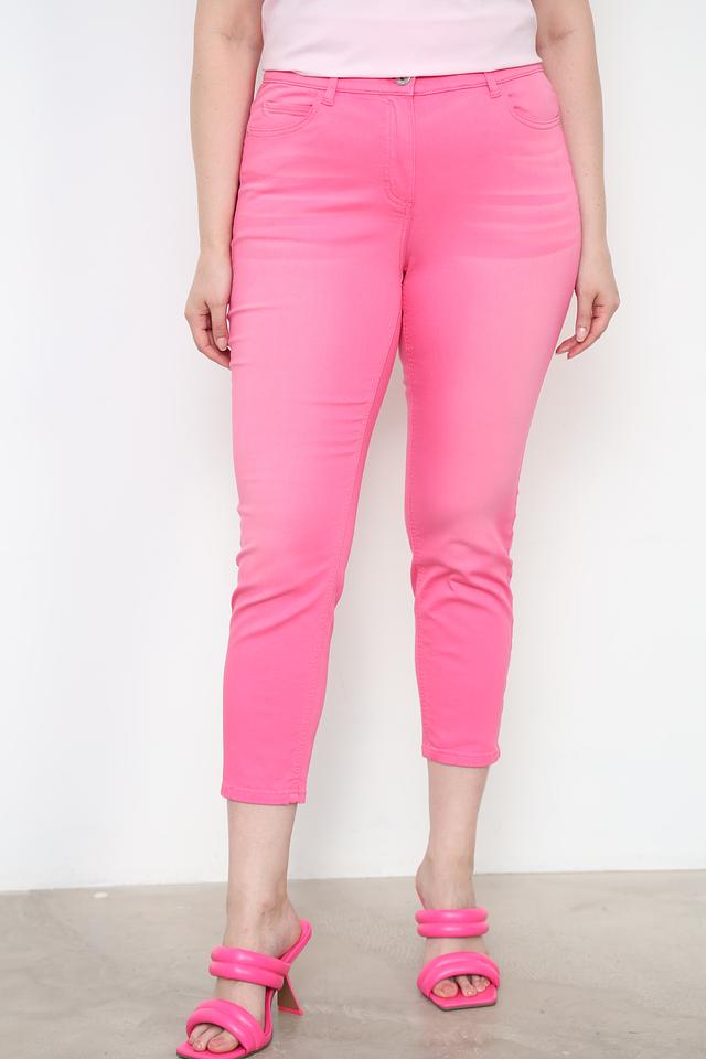 Джинсы Samoon малиновые