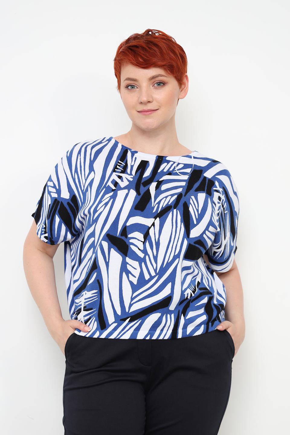 Блуза Samoon с абстрактным принтом