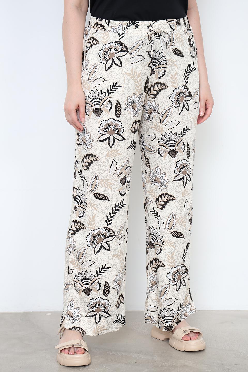 Брюки Taifun с цветочным принтом