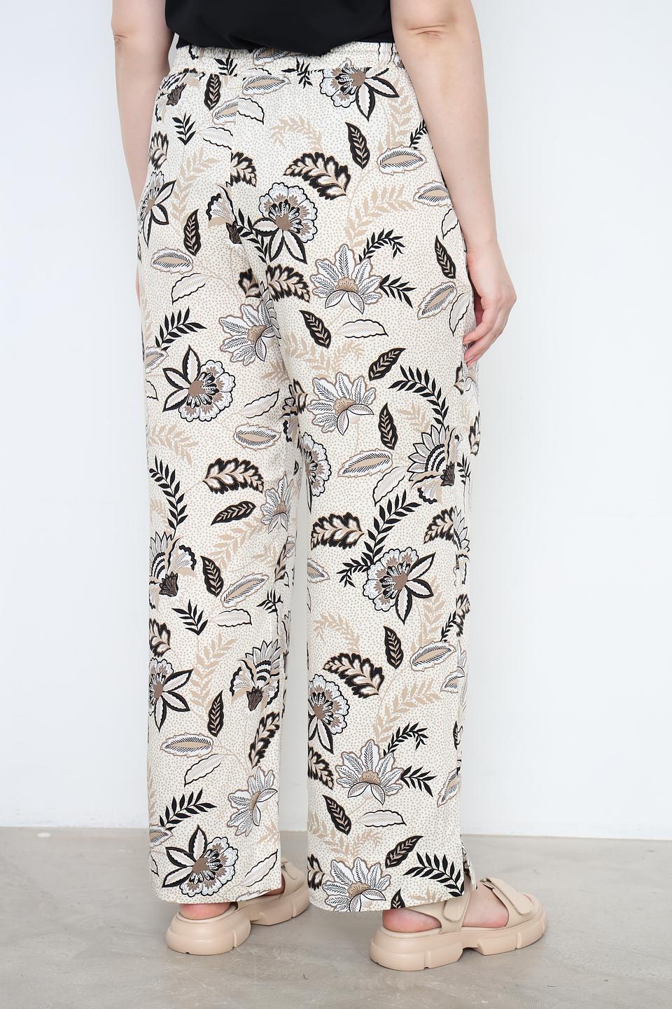 Брюки Taifun с цветочным принтом
