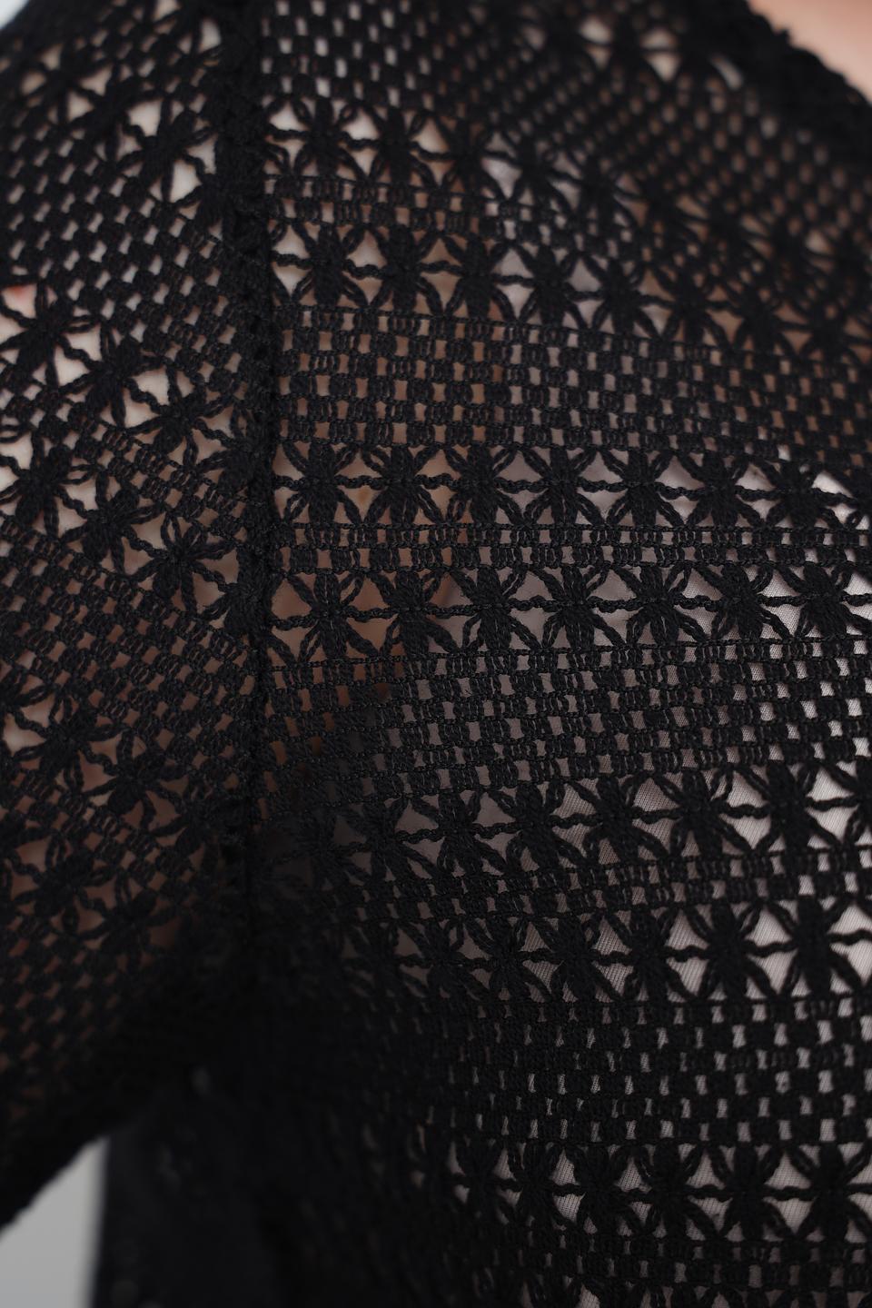 Пуловер Taifun чёрный ажурный