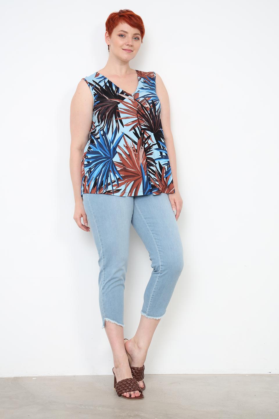 Топ Via Appia с тропическим принтом