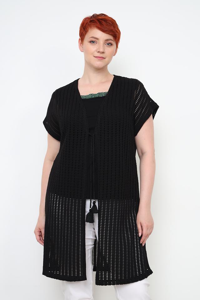 Жилет Via Appia чёрный ажурный