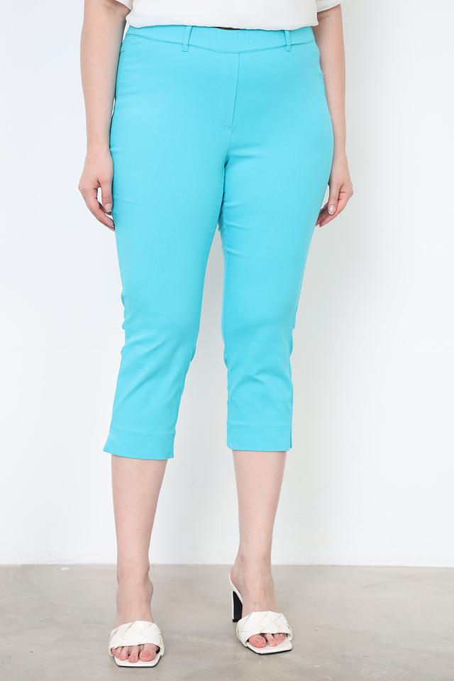 Брюки капри Via Appia бирюзовые
