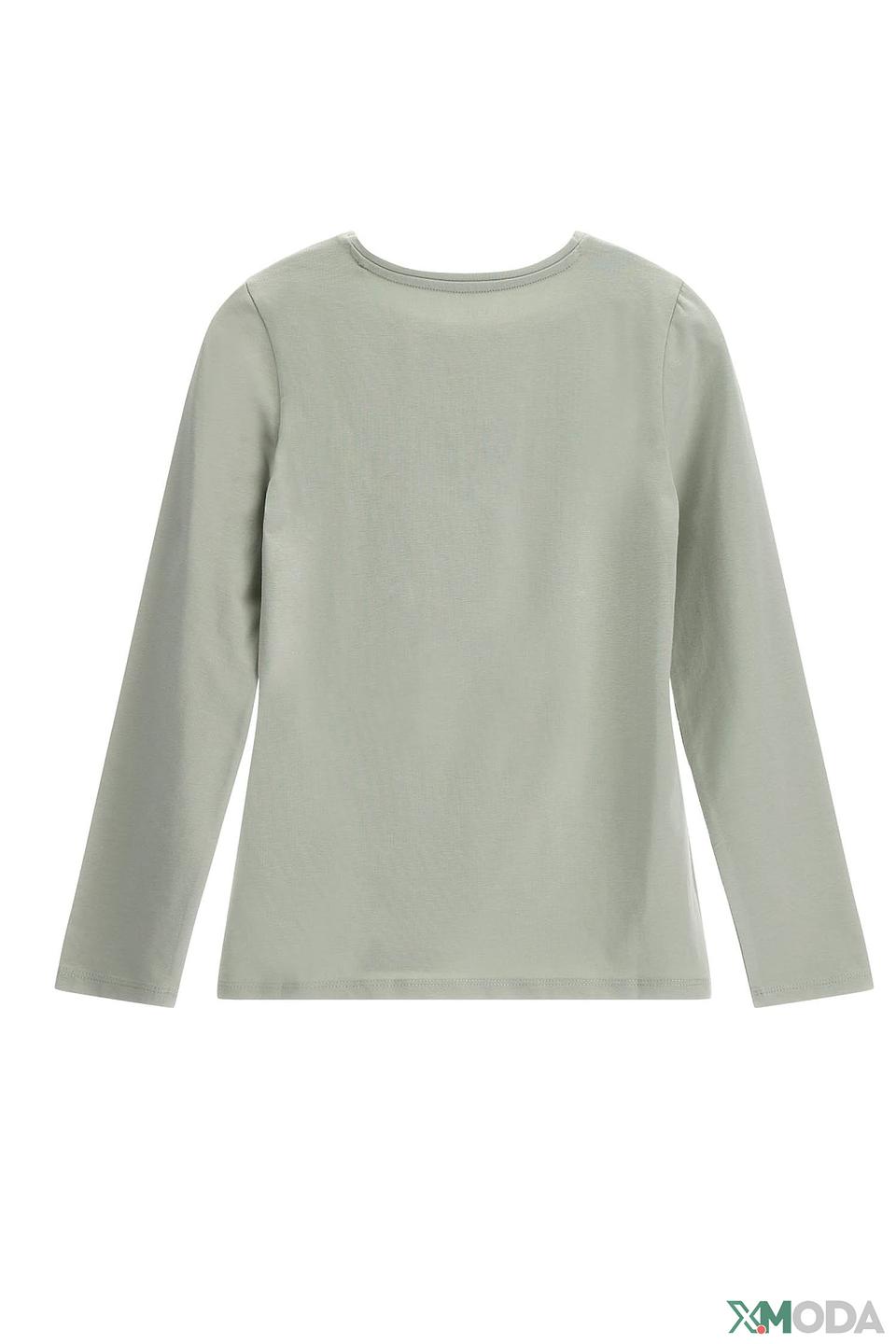 Футболка Guess с логотипом оливковая