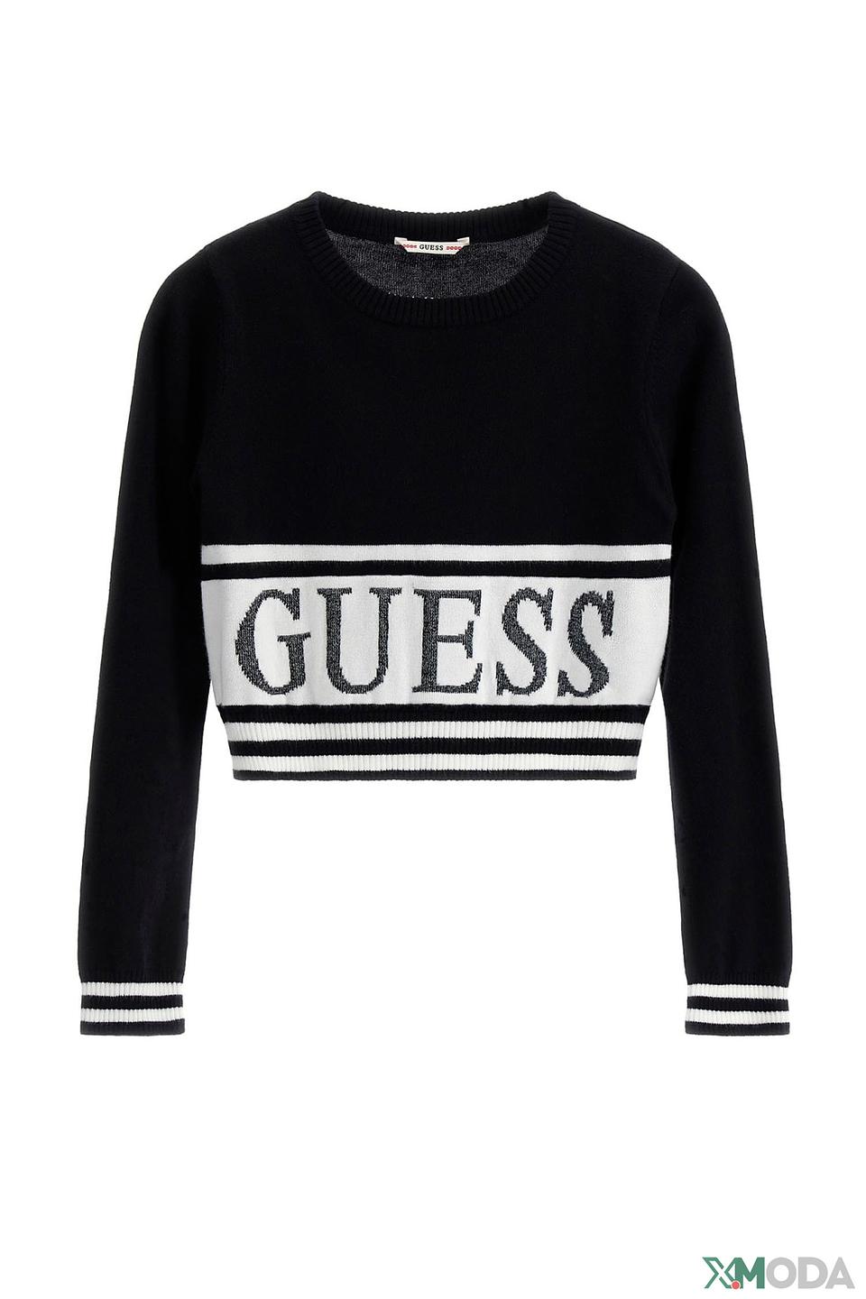 Джемпер Guess с логотипом чёрный