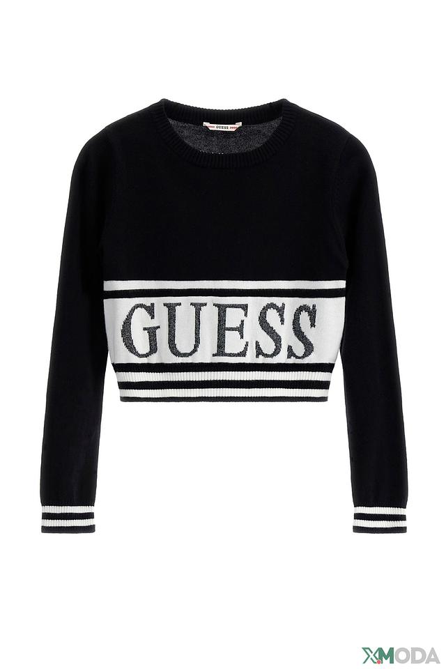 Джемпер Guess с логотипом чёрный