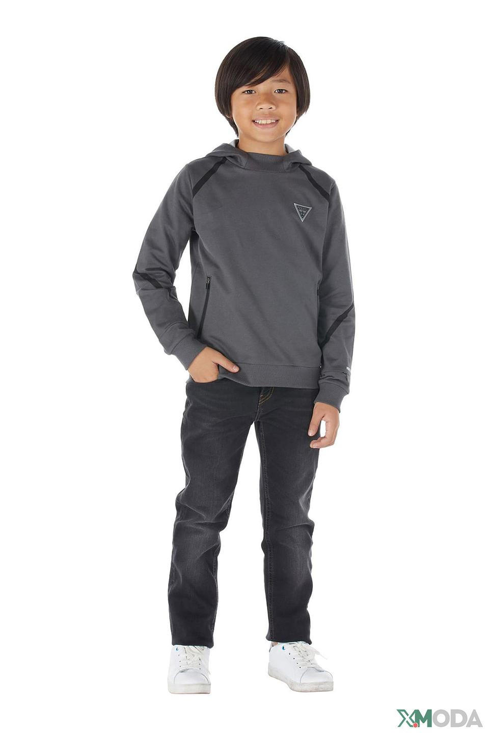 Джемпер Guess серый с логотипом