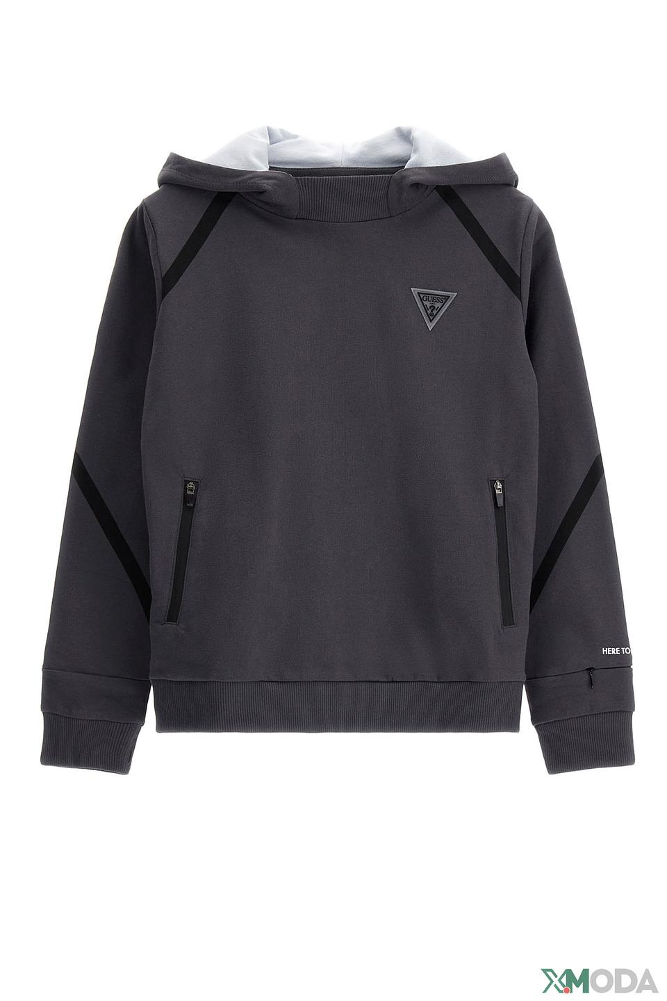 Джемпер Guess серый с логотипом