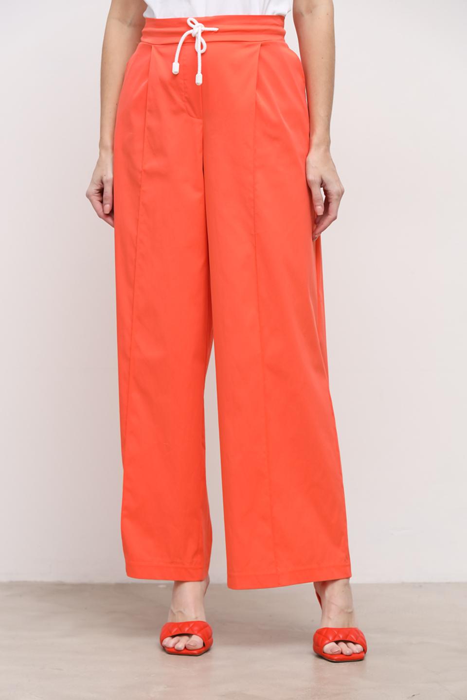 Брюки палаццо You Just White оранжевые