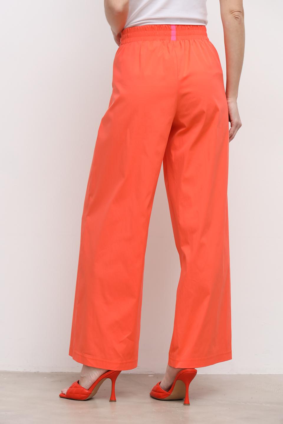 Брюки палаццо You Just White оранжевые