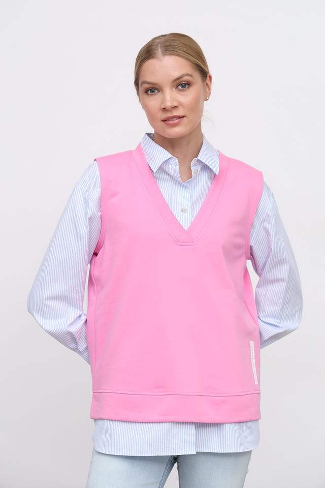 Жилет You Just White розовый