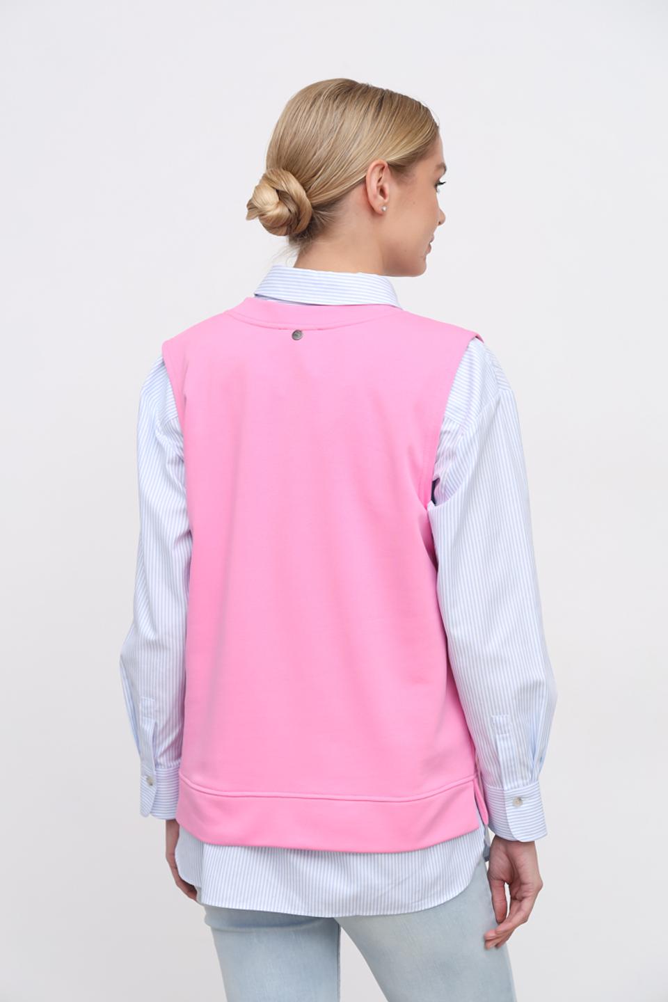 Жилет You Just White розовый