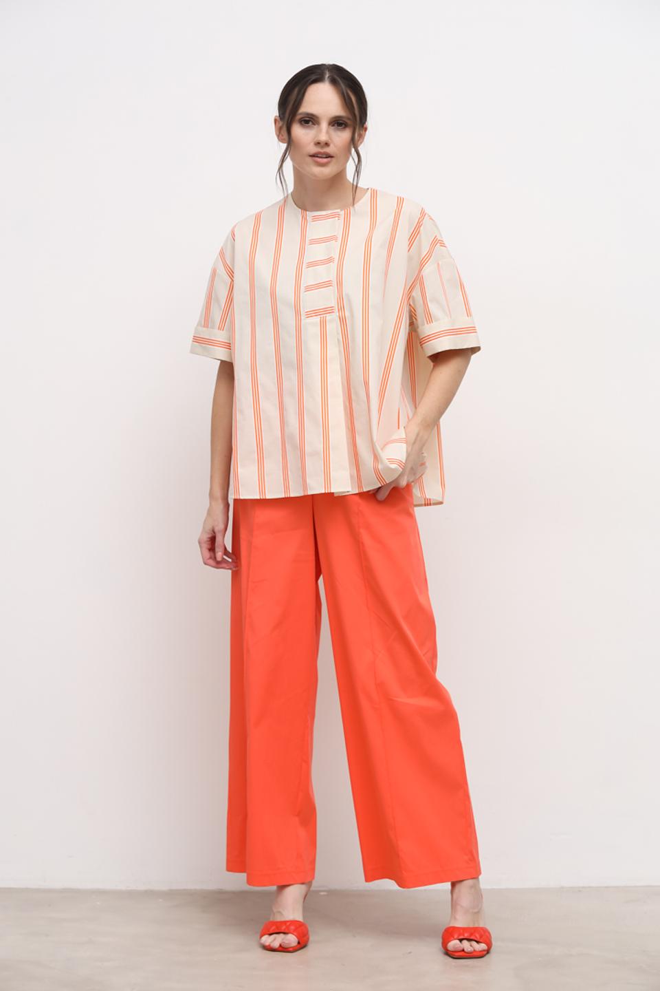 Блуза You Just White в полоску