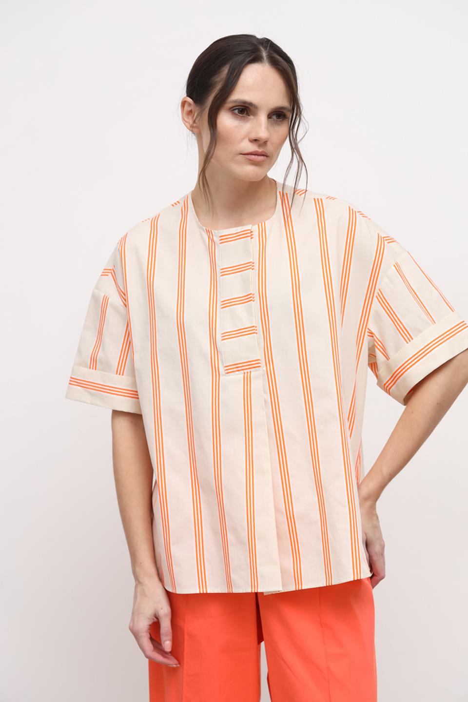 Блуза You Just White в полоску