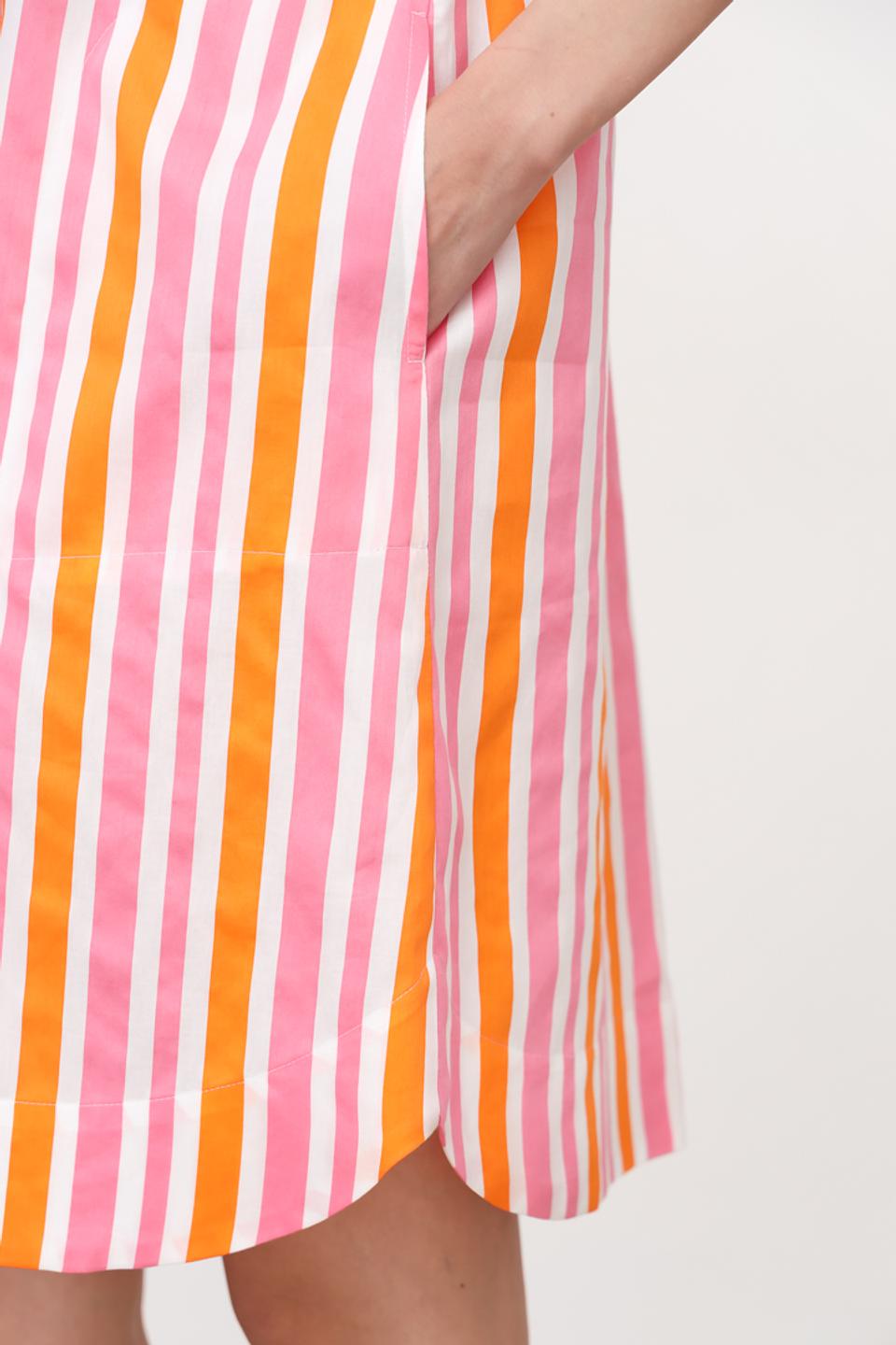 Платье в полоску You Just White