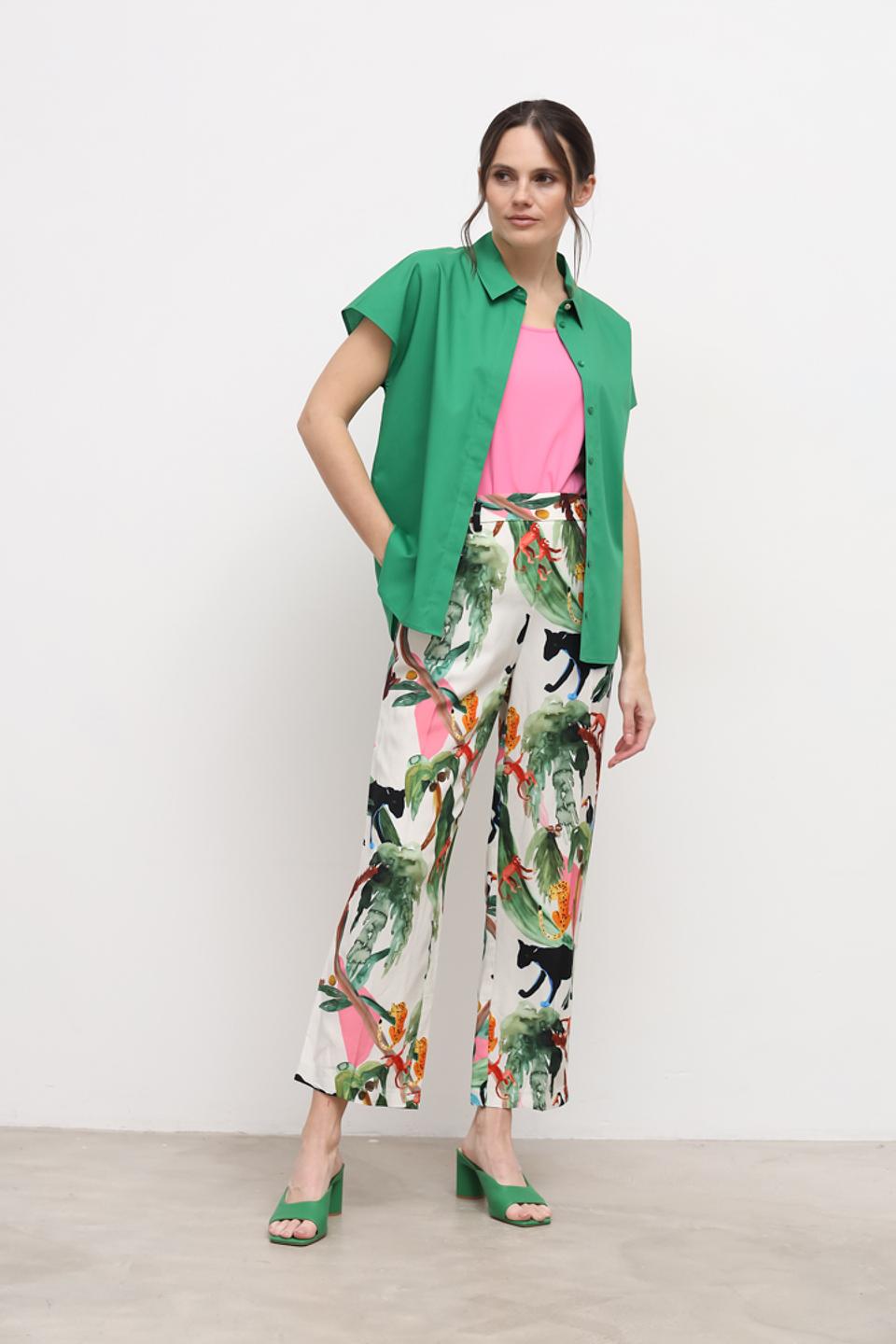 Топ You Just White фуксия