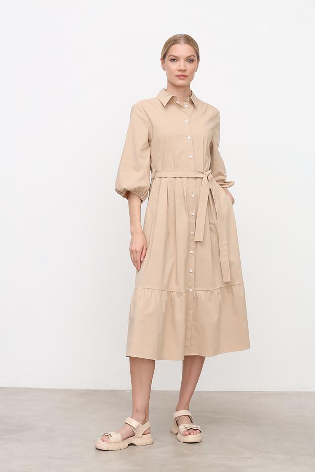 Платье рубашка Gerry Weber бежевое