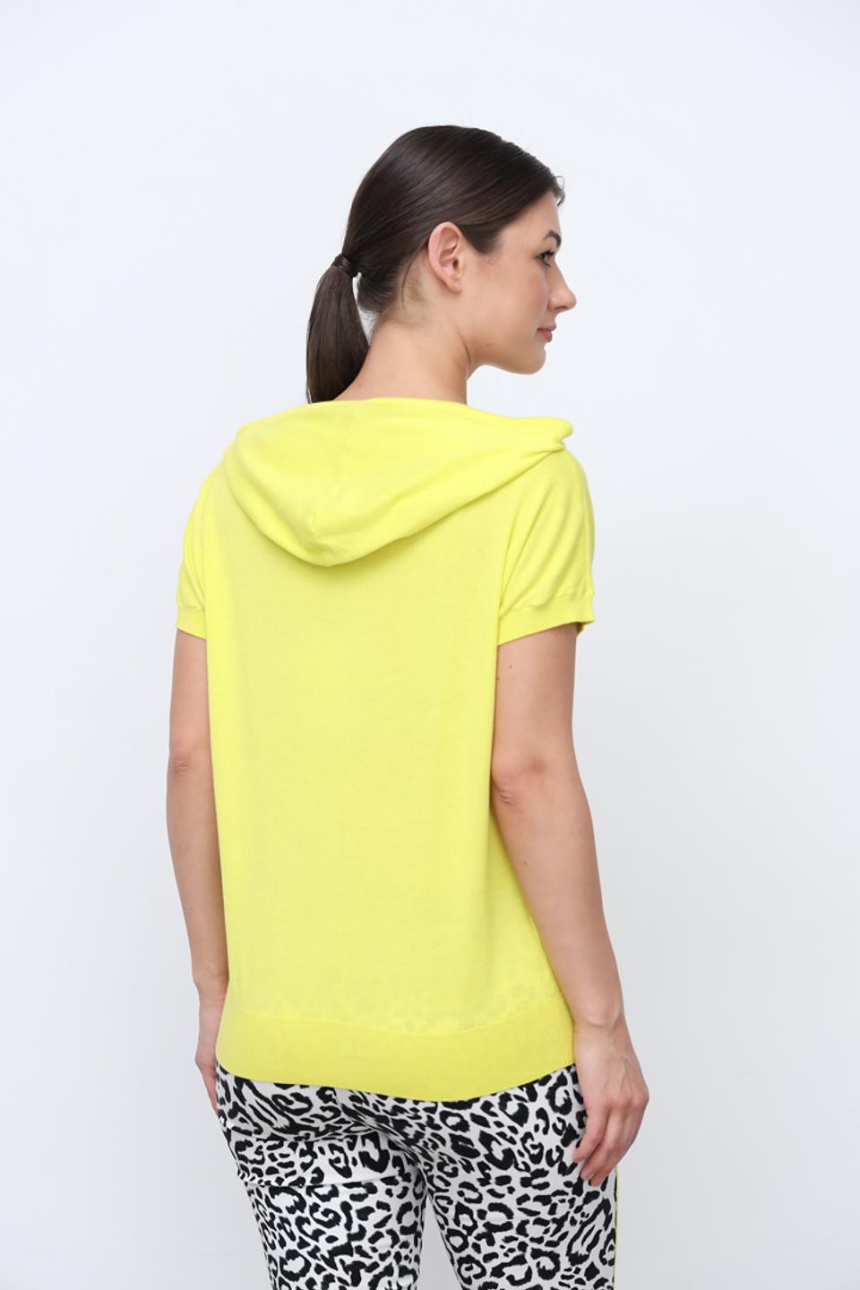 Футболка Tuzzi с капюшоном лайм