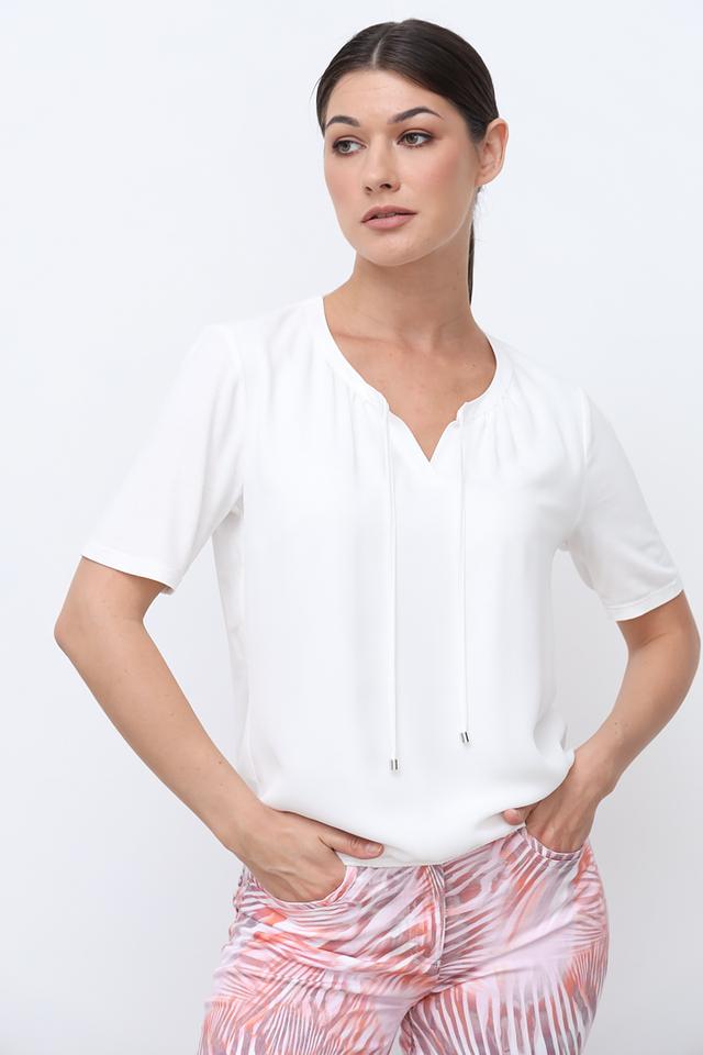 Блуза Frank Walder с завязками белая