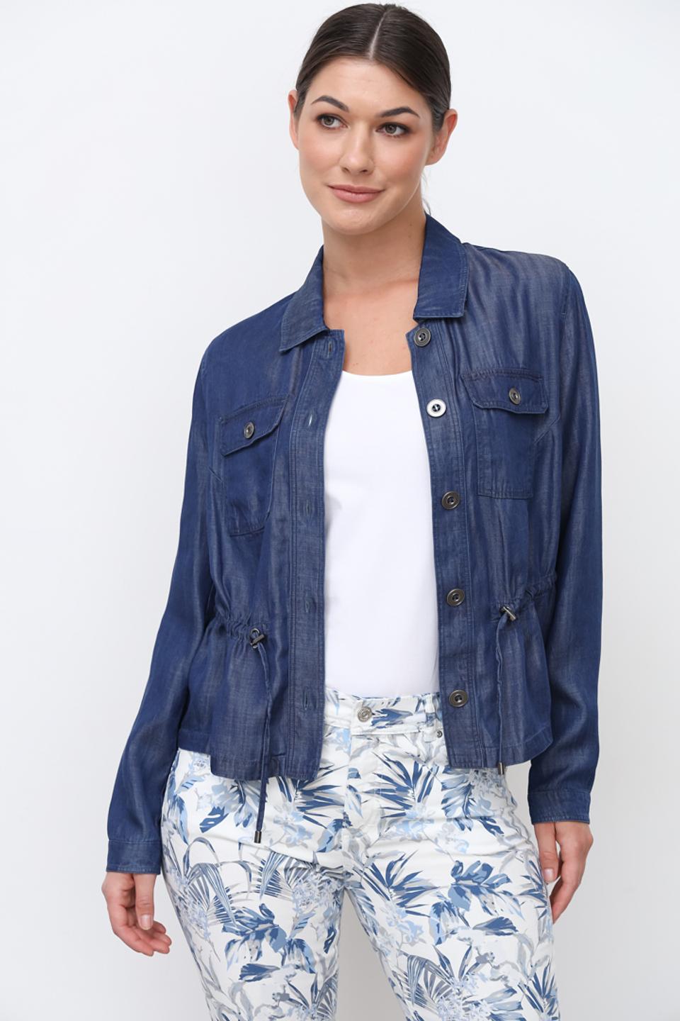 Жакет Lebek джинсовый синий